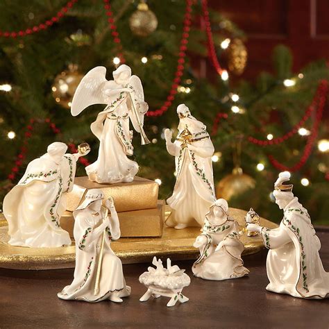 Lenox nativity figurines - Lenox First Blessing Nativity Holy Family Figurine Set 3 Piece Mary Joseph Baby Jesus Ivory Porcelain 24 K gold New In box ; new in box 24K Gold Accents Ivory Porcelain nativity figurine Holy family ; Beautifully designed nativity-scene ; Crafted of hand-painted Lenox Ivory Fine Porcelain. Accented with 24 …